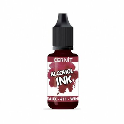 Cernit Alcohol Ink Burgundy 411 &ndash; alcoholinkt 20 ml
