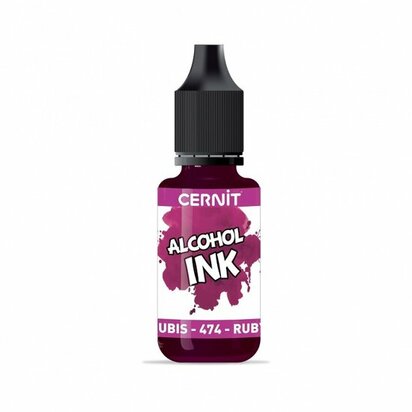 Cernit Alcohol Ink Ruby Red 474 &ndash; alcoholinkt 20 ml