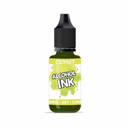 Cernit Alcohol Ink Lime Green 601 &ndash; alcoholinkt 20 ml