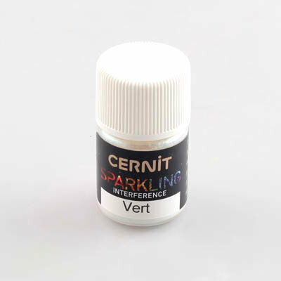 Cernit Sparkling Interference Green 5 g &ndash; effectpoeder