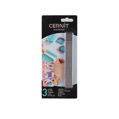 Cernit set met drie RVS kleimessen