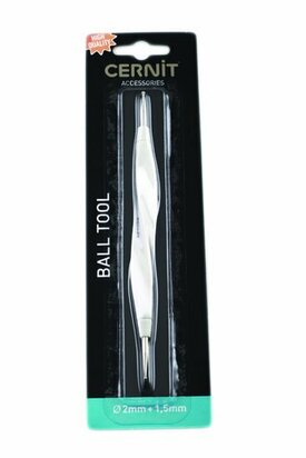 Cernit dubbelzijdig Ball Tool 2 en 1,5 mm