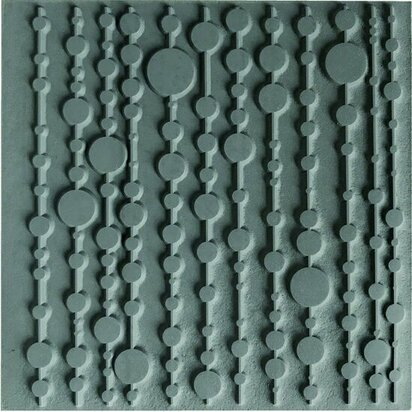 Cernit Texture Mat Pop Curtain met golvende popartvormen