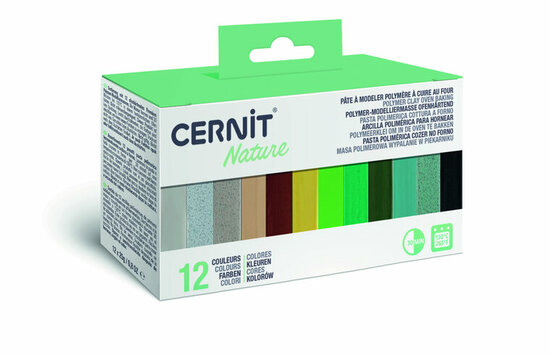 Cernit Nature assortiment met twaalf mini-blokken