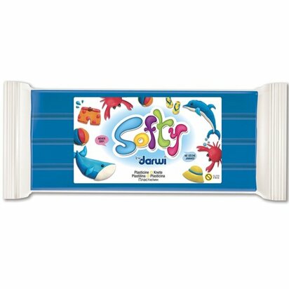 Darwi Softy Blauw 500 g niet-drogende plasticine