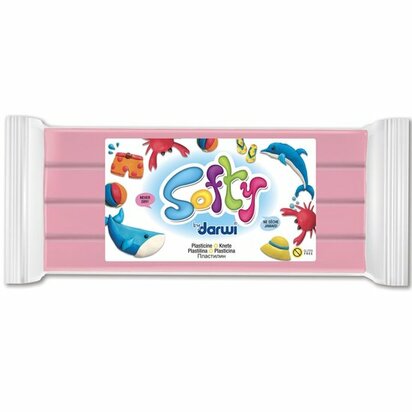 Darwi Softy Roze 500 g niet-drogende plasticine