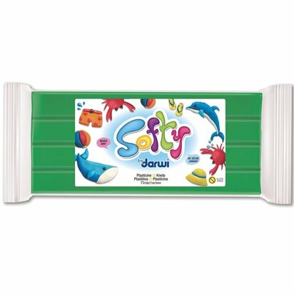 Darwi Softy Groen 500 g niet-drogende plasticine