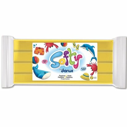Darwi Softy Geel 500 g niet-drogende plasticine
