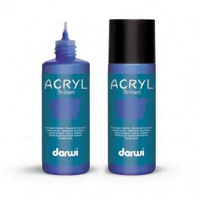 Darwi Acryl Glossy Ultramarijnblauw 80 ml &ndash; glanzende acrylverf