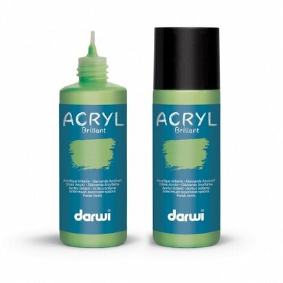 Darwi Acryl Glossy Lichtgroen 80 ml &ndash; glanzende acrylverf