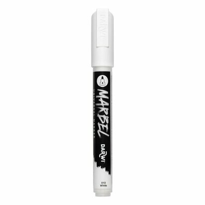 Darwi MARBEL Marker White 4 mm, opaque acrylic marker with round tip