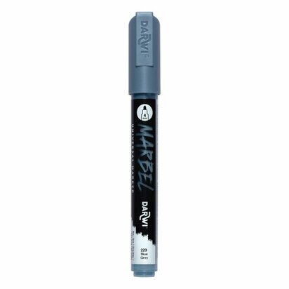 Darwi MARBEL Marker Blue Grey 4 mm, opaque acrylic marker with round tip
