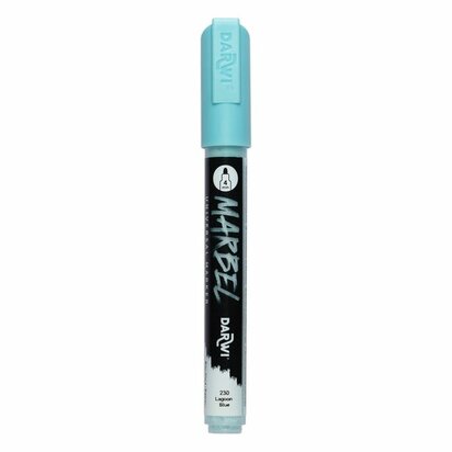 Darwi MARBEL Marker Ice Blue 4 mm, opaque acrylic marker with round tip