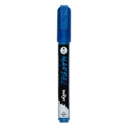 Darwi MARBEL Marker Sapphire Blue 4 mm, opaque acrylic marker with round tip