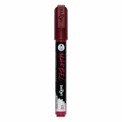 Darwi MARBEL Marker Burgundy 4 mm, opaque acrylic marker with round tip
