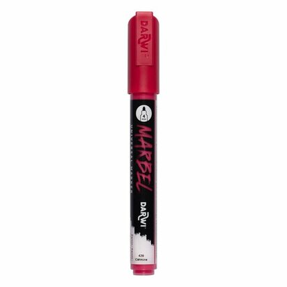 Darwi MARBEL Marker Carmine 4 mm, opaque acrylic marker with round tip