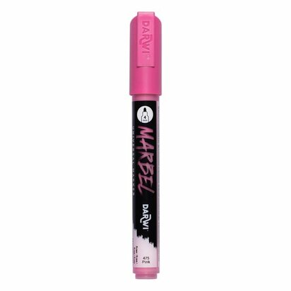 Darwi MARBEL Marker Pink 4 mm, opaque acrylic marker with round tip