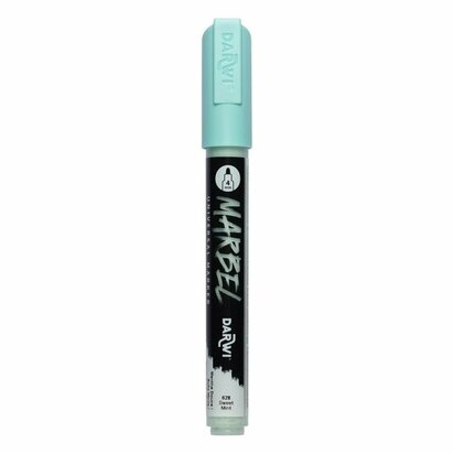 Darwi MARBEL Marker Soft Mint Green 4 mm, opaque acrylic marker with round tip