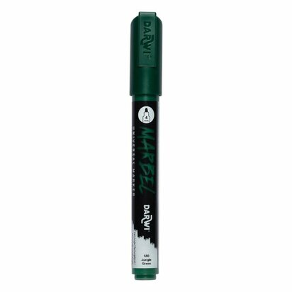 Darwi MARBEL Marker Jungle Green 4 mm, opaque acrylic marker with round tip
