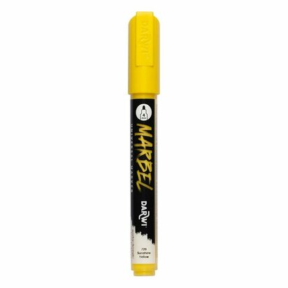 Darwi MARBEL Marker Sun Yellow 4 mm, opaque acrylic marker with round tip