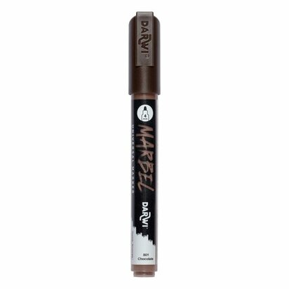 Darwi MARBEL Marker Chocolate Brown 4 mm, opaque acrylic marker with round tip