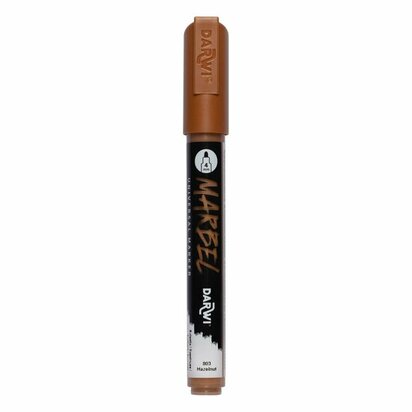 Darwi MARBEL Marker Hazelnut Brown 4 mm, opaque acrylic marker with round tip