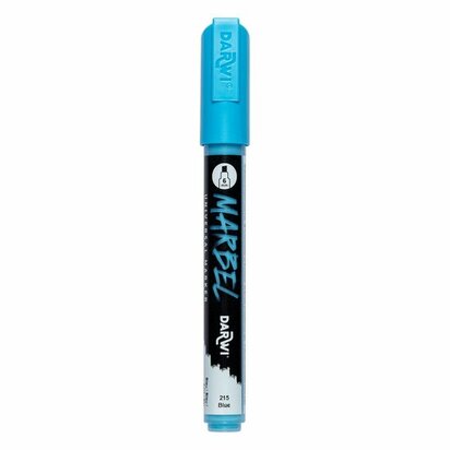 Darwi MARBEL Marker Blue 6 mm, opaque acrylic marker with chisel tip
