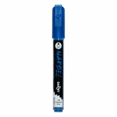Darwi MARBEL Marker Sapphire Blue 6 mm, opaque acrylic marker with chisel tip