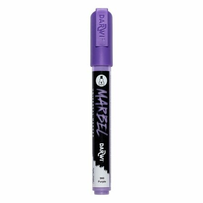 Darwi MARBEL Marker Violet 6 mm, opaque acrylic marker with chisel tip