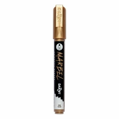 Darwi MARBEL Marker Gold 6 mm, opaque acrylic marker with chisel tip