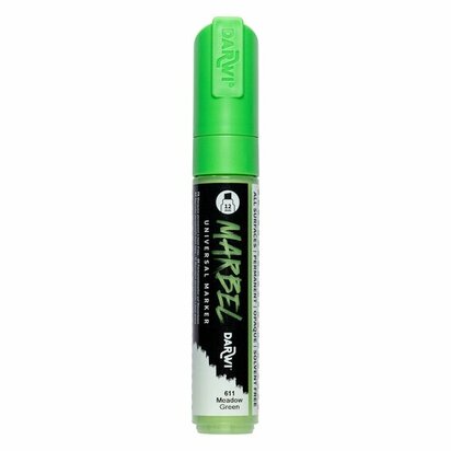 Darwi MARBEL Marker Grass Green 12 mm, opaque acrylic marker with broad bevel tip