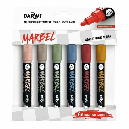 Darwi MARBEL Marker Set Natural with six 4 mm markers