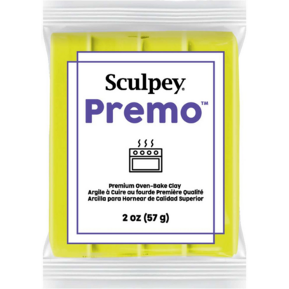 Sculpey Premo Fluorescent Yellow 57 g &ndash; productfoto