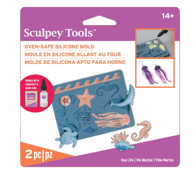 Sculpey Silicone Oven-Safe Mold Sea Life &ndash; productfoto