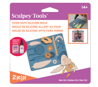 Sculpey Silicone Oven-Safe Mold Boho Chic &ndash; productfoto
