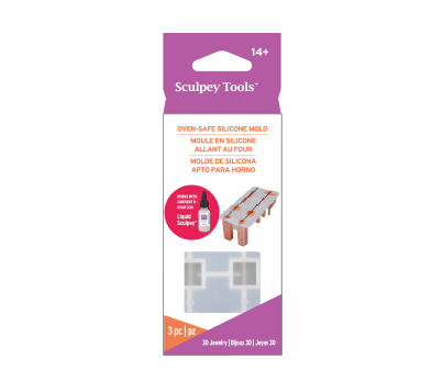 Sculpey Silicone Oven-Safe Mold 3D Jewelry Mold &ndash; productfoto