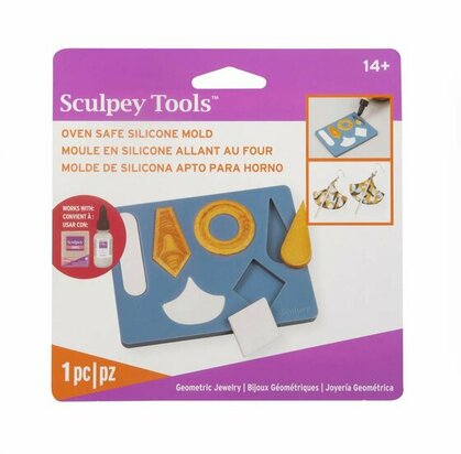 Sculpey Silicone Oven-Safe Mold Geometric Jewelry &ndash; productfoto