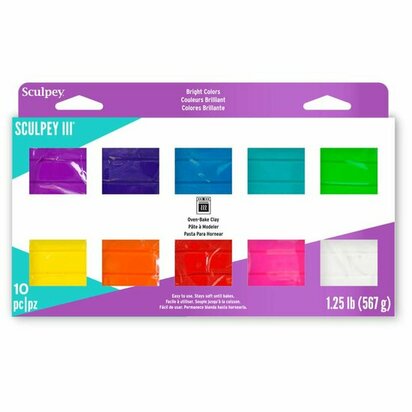 Sculpey III Multipack Brights 10 &times; 57 g &ndash; productfoto