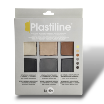 Plastiline set 6 &times; 80 g &ndash; productfoto