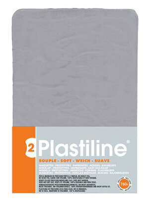 Plastiline Light Grey 750 g &ndash; productfoto