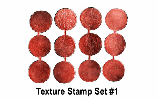 Human Skin Texture Stamp Set 1 &ndash; 12 stempels &ndash; productfoto