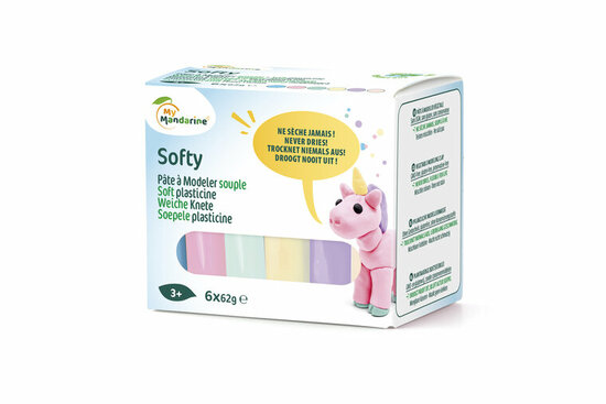 Softy kleiset pastel 6 &times; 62 g &ndash; productfoto