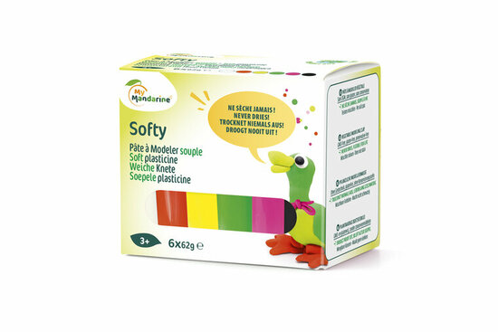 Softy kleiset fluorescerend 6 &times; 62 g &ndash; productfoto