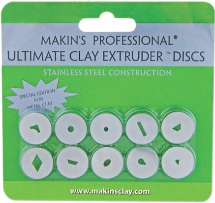 Makin's extruderschijven voor metaalklei &ndash; extruderaccessoires