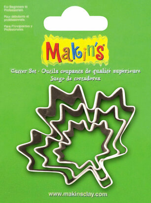 Makin's RVS-uitstekers Maple Leaf 3 PC Set &ndash; rvs-uitstekers 3-delig