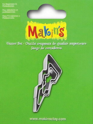 Makin's RVS-uitstekers Lightning Bolt 3 PC Set &ndash; rvs-uitstekers 3-delig
