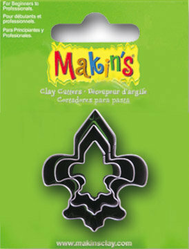 Makin's RVS-uitstekers Fleur De Lis 3 PC Set &ndash; rvs-uitstekers 3-delig
