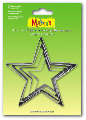 Makin's RVS-uitstekers Star 4 PC Set &ndash; rvs-uitstekers 4-delig