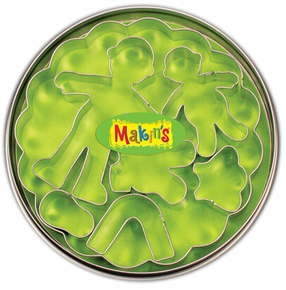 Makin's RVS-uitstekerset Children 7 PC &ndash; thematische rvs-uitstekers