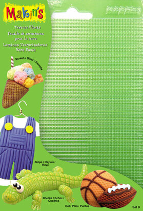 Makin's Texture Sheets Set B [Stripe, Checks, Screen, Dot) &ndash; structuurvellen